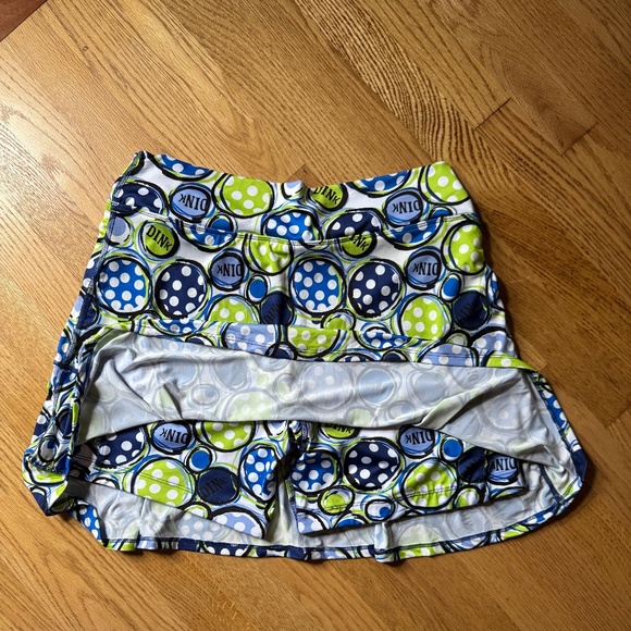 Pickleball Bella Athletic Skirt Skort SZ XL Blue Green Sports Tennis Golf - Picture 4 of 4